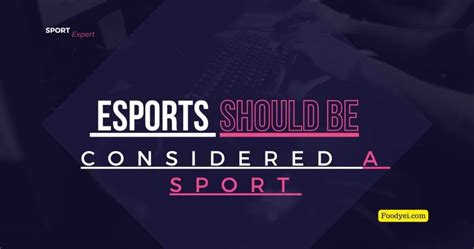 should esports be considered a sport|should gaming be considered a sport.